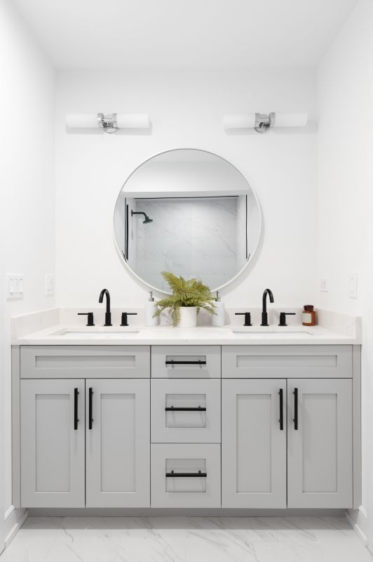 Floating Vanity and Mirror